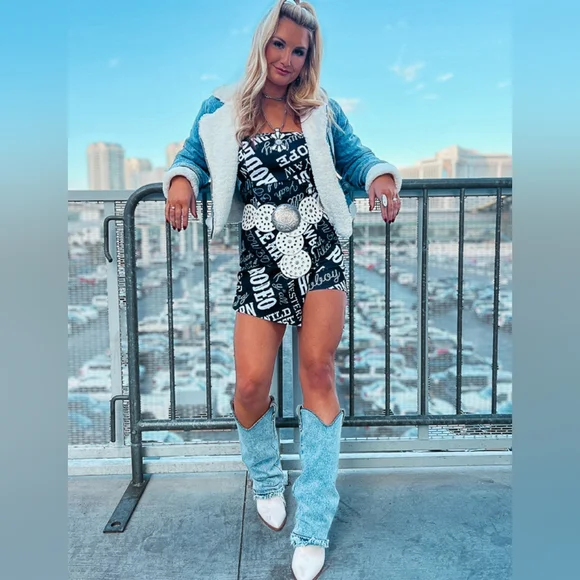 NWT Black Lucky and Blessed Strapless Romper - Picture 2 of 4